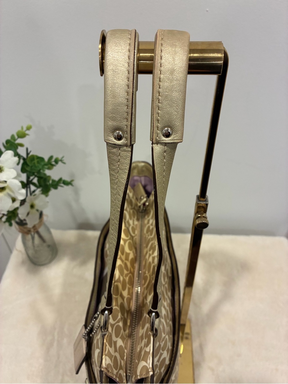 Coach Chelsea Heritage Stripe Signature Tote F15137 - Picture 5 of 11